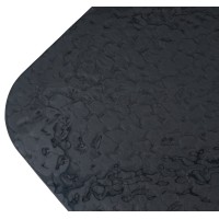 Стол ТОВЕ (TOVE) 240 цвет ЧЕРНЫЙ (GREY), стекло BUBBLE  / Шоколадное золото  ®DISAUR