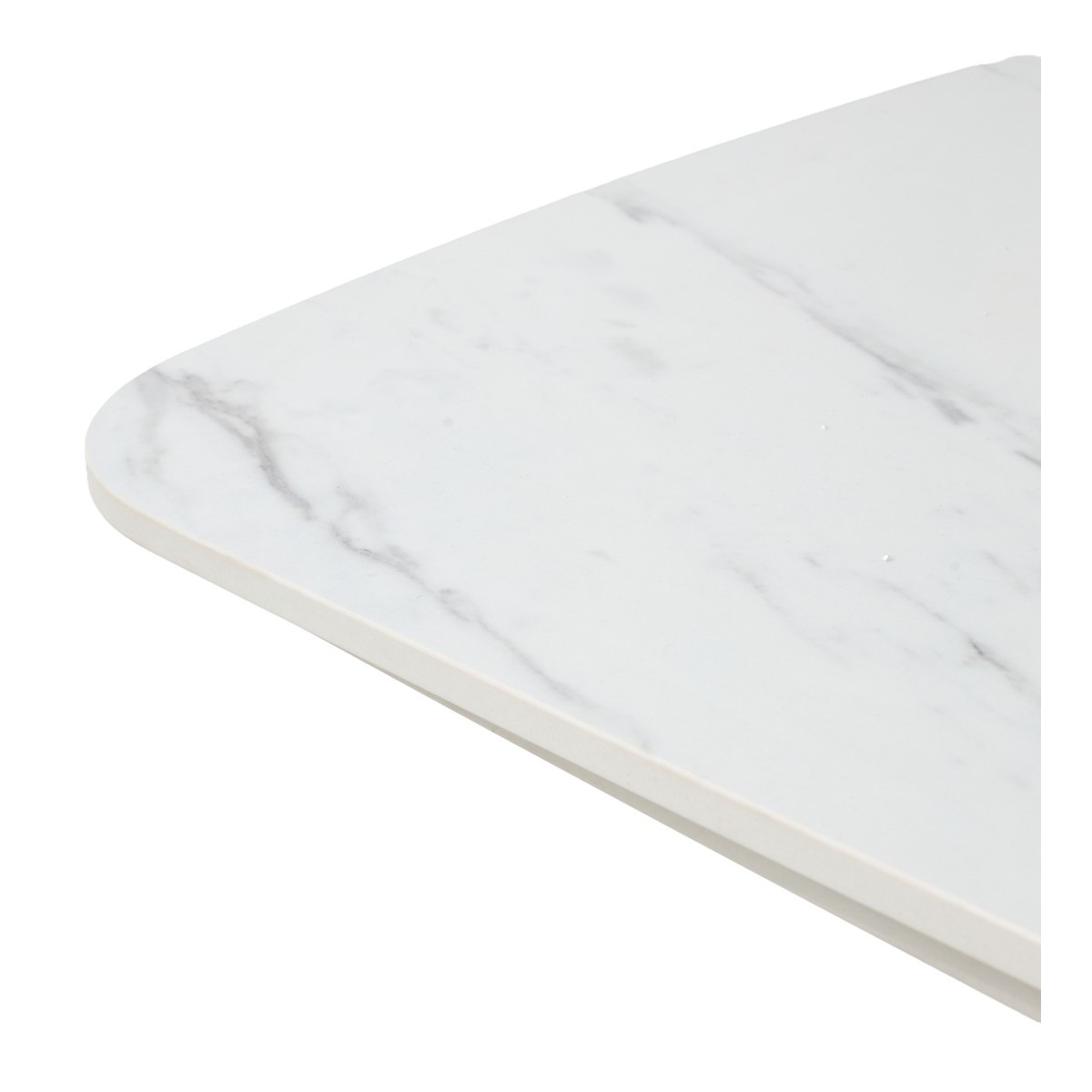 Стол КАЛВИН (CALVIN) 180 цвет КАРРАРА (SEMI-POLISHED SNOW CARRARA SOLID CERAMIC / СЕРЫЙ ДУБ, ®DISAUR