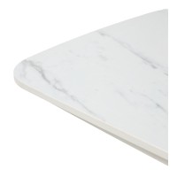 Стол КАЛВИН (CALVIN) 180 цвет КАРРАРА (SEMI-POLISHED SNOW CARRARA SOLID CERAMIC / СЕРЫЙ ДУБ, ®DISAUR