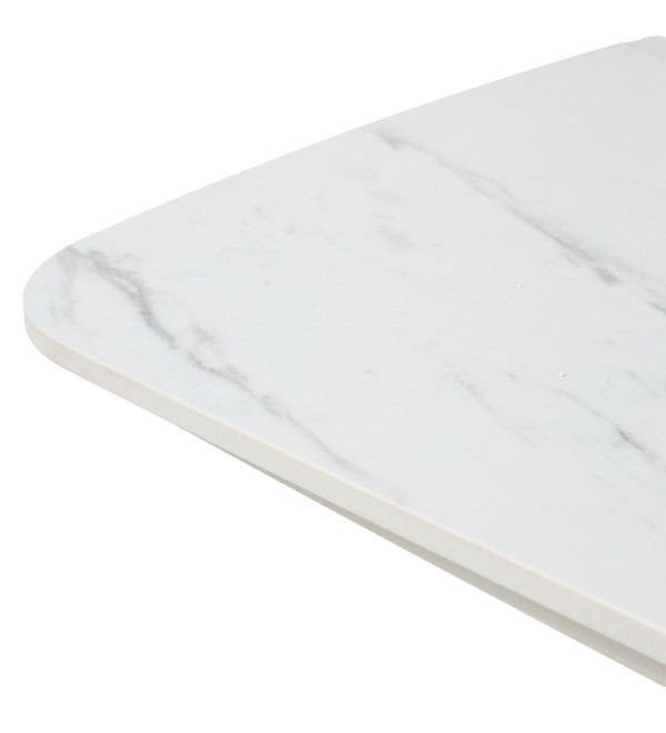 Стол КАЛВИН (CALVIN) 180 цвет КАРРАРА (SEMI-POLISHED SNOW CARRARA SOLID CERAMIC / СЕРЫЙ ДУБ, ®DISAUR