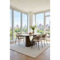 Стол КРЕСПО (CRESPO) 180 цвет ТРАВЕРТИН (TRAVERTINE CA086), керамика / ТЕМНОЕ ЗОЛОТО, ®DISAUR