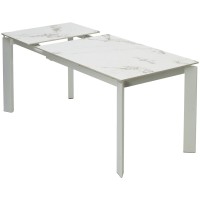 Стол КОРНЕР (CORNER) 120 цвет ГОЛДЕН ЖАДЕ (GLOSS GOLDEN JADE SOLID CERAMIC) / БЕЛЫЙ, ®DISAUR