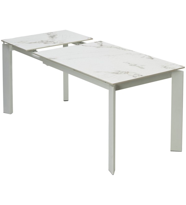 Стол КОРНЕР (CORNER) 120 цвет ГОЛДЕН ЖАДЕ (GLOSS GOLDEN JADE SOLID CERAMIC) / БЕЛЫЙ, ®DISAUR