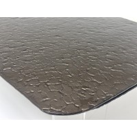 Стол ЛАУРИТЦ (LAURITS) 200 цвет БРОНЗА (GOLDEN), стекло BUBBLE / Прозрачный каркас ®DISAUR