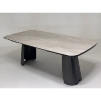 Стол КЕНТ (KENT) 200 цвет TL-109, испанская керамика / Темно-серый каркас, ®DISAUR