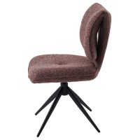 Стул ДЕЛИ (DELI) 360 град, цвет БРУСНИЧНЫЙ H300126-9 , ткань / ЧЕРНЫЙ каркас, ®DISAUR