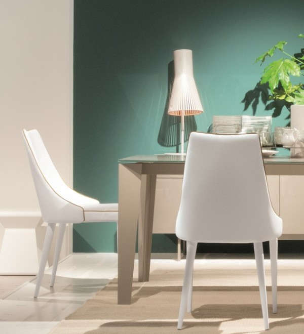 Стул CLARA 40.11 (TR505 white with sand cordonet, экокожа)