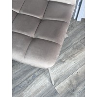 Стул ЧИЛИ ПРОФИЛЬ (CHILLI SQUARE) цвет G062-13 кварцевый, велюр/ латте каркас