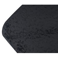 Стол ЛАУРИТЦ (LAURITS) 200 цвет ЧЕРНЫЙ (GREY), стекло BUBBLE / Прозрачный каркас ®DISAUR