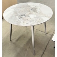 Стол МИЛТОН D89 цвет ПАНДОРА (PANDORA LIGHT), керамика / ЛАТТЕ каркас