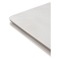 Стол ШЕРЛ  220 цвет ОНИКС (CRYSTAL ONIX BIANCO), керамика / Латте каркас