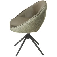 Стул АНАБЕЛЬ (ANABEL 360 град. поворот Зеленый F07-003-01 / MONTECRISTO 8421 / серый каркас, ®DISAUR