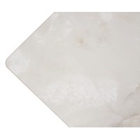 Стол ОРИГАМИ  240 цвет АЙВОРИ (AURA IVORY), керамика / Черный каркас