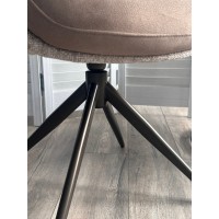 Стул ГРЕЙС (GRACE) 360 град, цвет КАПУЧИНО PENA-172 / G1229-7, ткань / ШОКОЛАДНОЕ ЗОЛОТО, ®DISAUR