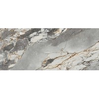 Стол АДАЖИО 240 (320) см цвет МИНЕРАЛ (MINERAL STONE NATURAL), керамика / Черный каркас