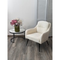 Кресло АРГОС (ARGOS) 3018-01 белый, шенилл / черный каркас, ®DISAUR