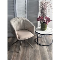 Стул ГИССЕН (GISSEN) 360 град., цвет ЛАТТЕ RIELY-111 / V885-3, ткань / ЛАТТЕ, ®DISAUR