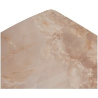 Стол АЛАТРИ (ALATRI) 120 АМБЕР ЖАДЕ ГЛЯНЦЕВЫЙ (GLOSS AMBER JADE) керамика /ЧЕРНЫЙ, ®DISAUR