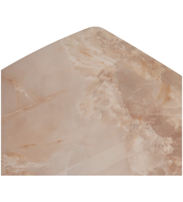 Стол АЛАТРИ (ALATRI) 120 АМБЕР ЖАДЕ ГЛЯНЦЕВЫЙ (GLOSS AMBER JADE) керамика /ЧЕРНЫЙ, ®DISAUR