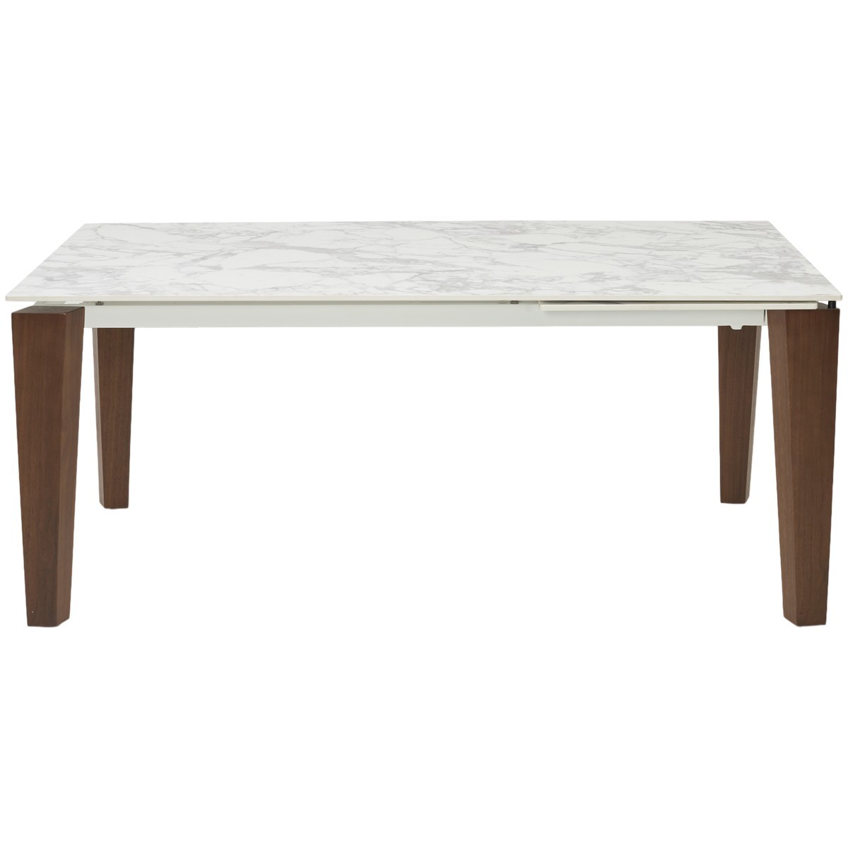 Стол ЭЗМИР (ESMIR) 180 цвет АРАБЕСКАТО (MATTE ARABESCATO SOLID CERAMIC) / ОРЕХ, ®DISAUR