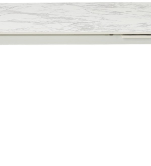Стол ЭЗМИР (ESMIR) 180 цвет АРАБЕСКАТО (MATTE ARABESCATO SOLID CERAMIC) / ОРЕХ, ®DISAUR