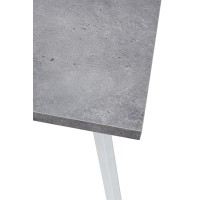 Стол БРИК М (BRICK M) 140 Бетон Портленд/ Белый