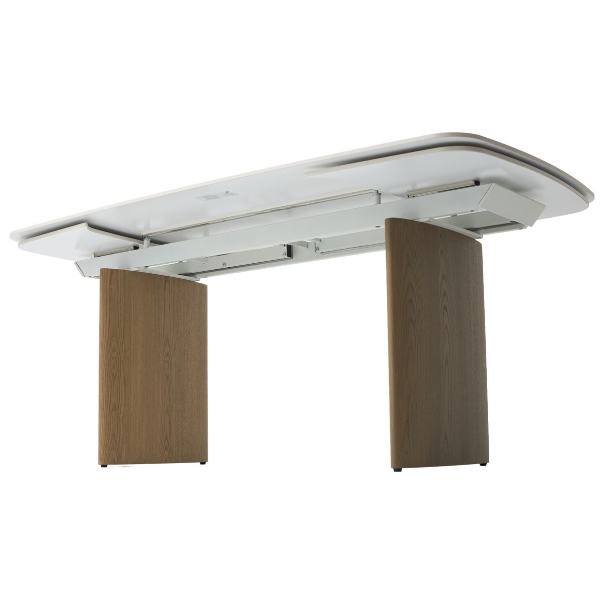 Стол КАЛВИН (CALVIN) 180 цвет КАРРАРА (SEMI-POLISHED SNOW CARRARA SOLID CERAMIC / СЕРЫЙ ДУБ, ®DISAUR