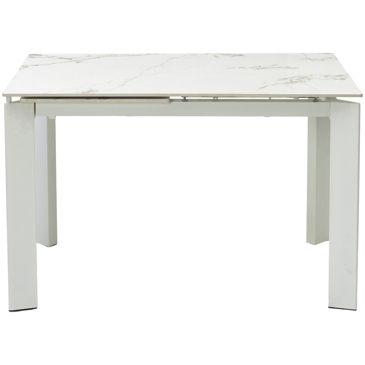 Стол КОРНЕР (CORNER) 120 цвет ГОЛДЕН ЖАДЕ (GLOSS GOLDEN JADE SOLID CERAMIC) / БЕЛЫЙ, ®DISAUR