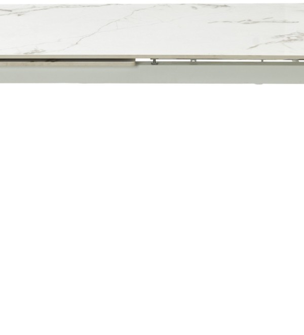 Стол КОРНЕР (CORNER) 120 цвет ГОЛДЕН ЖАДЕ (GLOSS GOLDEN JADE SOLID CERAMIC) / БЕЛЫЙ, ®DISAUR
