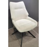 Стул ОЛАФ (OLAF) 360 град. поворот. RAVEN22 Бежево-белый, ткань / Черный, ®DISAUR
