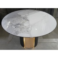 Стол БАТИСТ 115 с подсветкой цвет ПАНДОРА (PANDORA LIGHT), керамика / ДУБ АМЕРИКАНСКИЙ