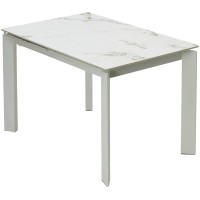 Стол КОРНЕР (CORNER) 120 цвет ГОЛДЕН ЖАДЕ (GLOSS GOLDEN JADE SOLID CERAMIC) / БЕЛЫЙ, ®DISAUR