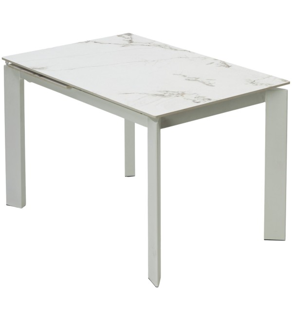 Стол КОРНЕР (CORNER) 120 цвет ГОЛДЕН ЖАДЕ (GLOSS GOLDEN JADE SOLID CERAMIC) / БЕЛЫЙ, ®DISAUR