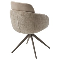 Стул ГРЕЙС (GRACE) 360 град., цвет БЕЖЕВЫЙ (PENA-120 / G1229-3, ткань / ЛАТТЕ каркас, ®DISAUR