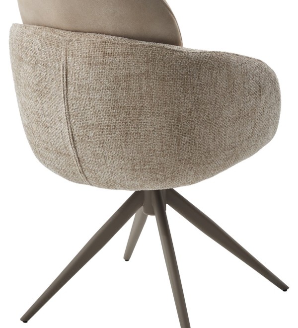 Стул ГРЕЙС (GRACE) 360 град., цвет БЕЖЕВЫЙ (PENA-120 / G1229-3, ткань / ЛАТТЕ каркас, ®DISAUR