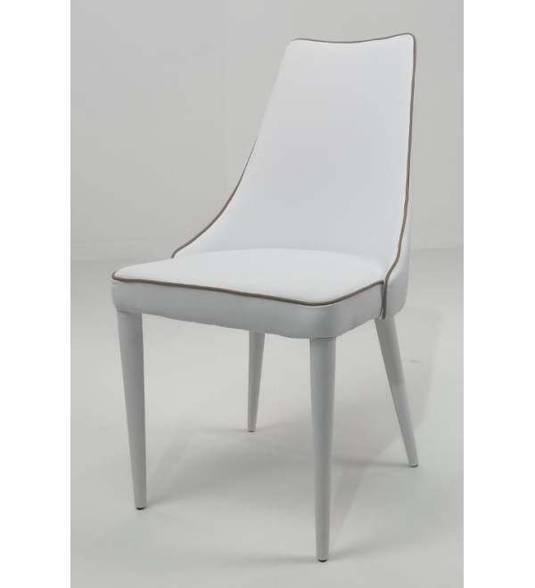 Стул CLARA 40.11 (TR505 white with sand cordonet, экокожа)
