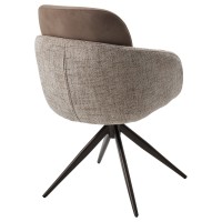 Стул ГРЕЙС (GRACE) 360 град, цвет КАПУЧИНО PENA-172 / G1229-7, ткань / ШОКОЛАДНОЕ ЗОЛОТО, ®DISAUR
