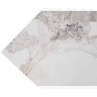 Стол АРИЯ 160 Пандора (PANDORA LIGHT), керамика / Черный каркас