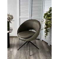 Стул АНАБЕЛЬ (ANABEL 360 град. поворот Зеленый F07-003-01 / MONTECRISTO 8421 / серый каркас, ®DISAUR