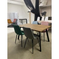 Стол БРИК М (BRICK M) 120 Дуб Канзас/ Черный