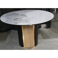 Стол БАТИСТ 115 с подсветкой цвет ПАНДОРА (PANDORA LIGHT), керамика / ДУБ АМЕРИКАНСКИЙ