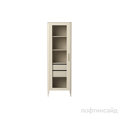 Витрина type oak стеклянная высота 200 см l (молочный) ty010206030101