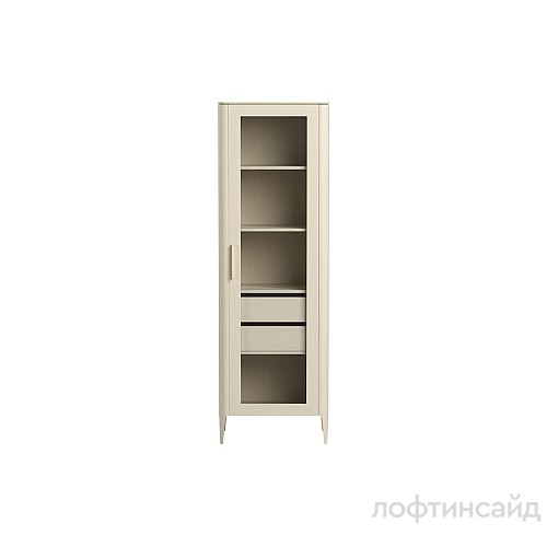 Витрина type oak стеклянная высота 200 см r (молочный) tyr10206030101