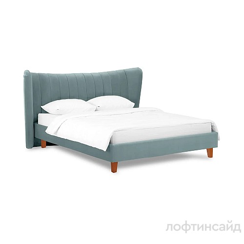 Кровать Queen II Agata L ОГО 574800, бирюзовый