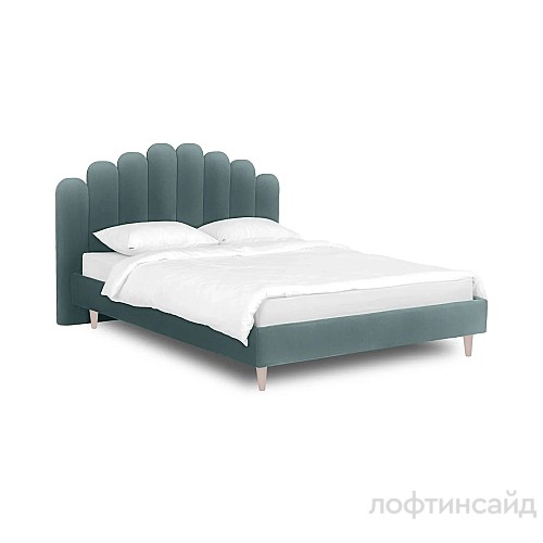 Кровать Queen II Sharlotta L 1600 ОГО 577070, бирюзовый