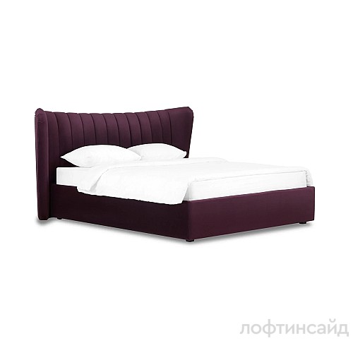 Кровать Queen Agata Lux ОГО 343908, фиолетовый