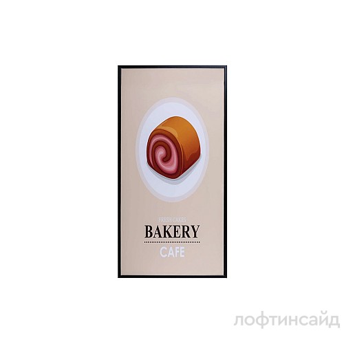 Картина интерьерная Bakery Caf? 20х40см ОГО 771657, мультиколор