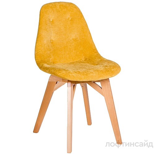 Стул Eames lite Жёлт/Натуральный Бук, Желтый