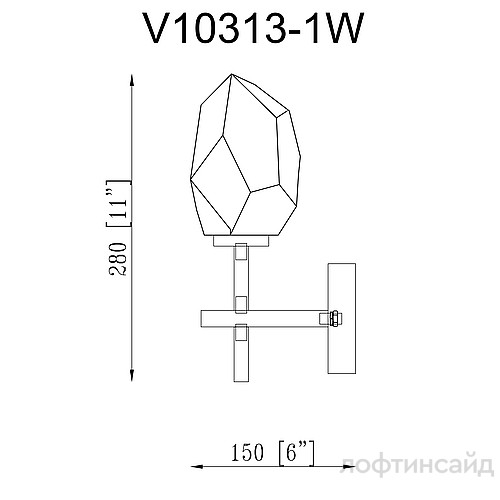 Бра moderli v10313-1w catris yt000034919