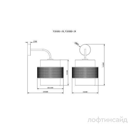 Бра moderli v10484-1w gela yt000035385